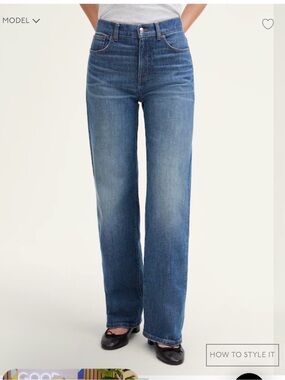 Madewell Perfect Wide Leg Jeans Size 32